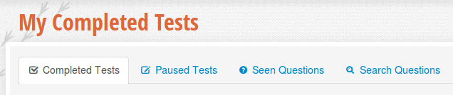 My Tests My Tests